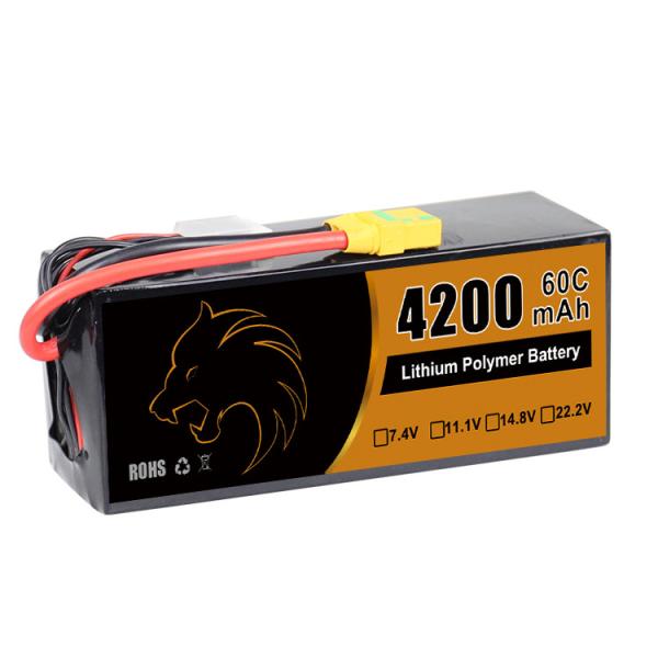 Quality Factory 4200mAh Lithium Polymer Pack Battery 22.2V Lipo FPV Dorne Batteries for sale