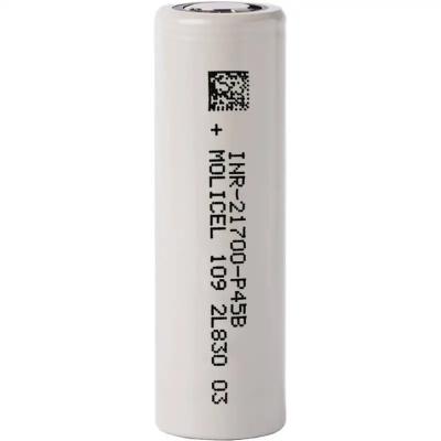 China Low Temperature 21700 battery Molice INR21700-P45B 4500mAh P45B 3.7V Lithium ion rechargeable battery cell à venda