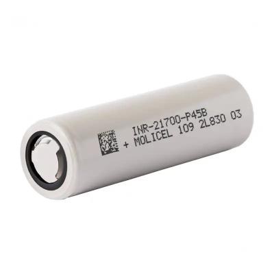 China Molicel Inr21700 P45b 4500mah 45a Pk 21700 4200mah P42a 30a 3.7v Li Ion Rechargeable Battery for sale