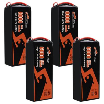 Κίνα Black 22.2V 6S FPV Drone Battery Rechargeable Lipo Battery for FPV Drones προς πώληση