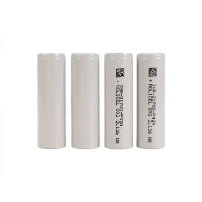 China 4200mAh Capacity Lithium Grade A Molicel P42A 4200Mah 3.7V 21700 Rechargeable Battery for sale
