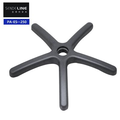 China Nylon Office Chair Plastic Base Base PP / PA Five Claw Office Chair Black Legs for sale