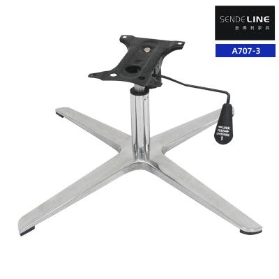 China Height Adjustable Office Chair Metal Base Aluminum Alloy Swivel Chair Base With Legs for sale