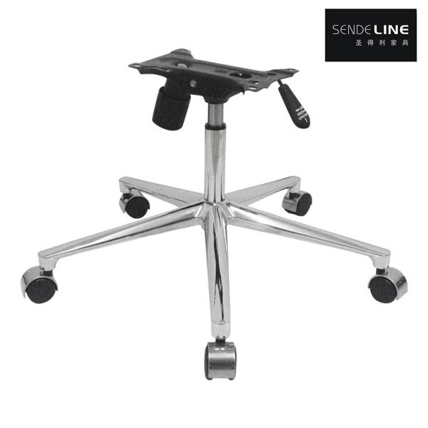 Quality Stylish Black Office Chair Aluminum Base Height Adjustment With Metal Frame for sale