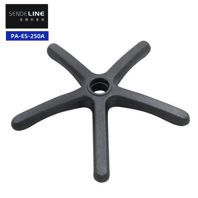 China Silla de oficina ajustable en altura de base de nylon de plástico de pie giratorio de cinco estrellas en venta