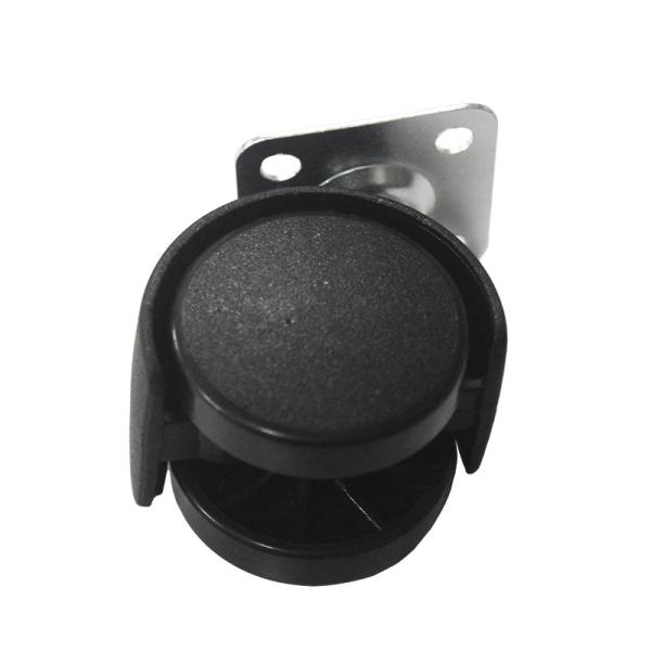 Quality Black 40mm Office Chair Wheel Replacement Pulley For Smooth Movement for sale