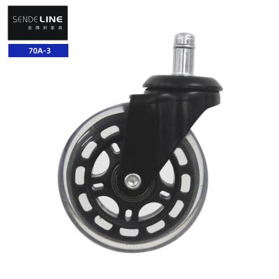 China Metal Office Chair Wheel Replacement 75mm Medical Swivel Chair Wheel Replacement for sale