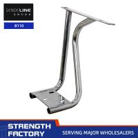 Quality Universal Office Chair Armrest Replacement Chrome Plated Iron Chair Handrail for sale