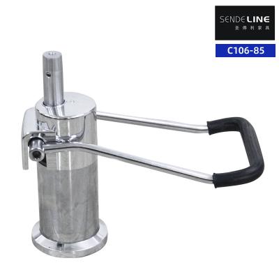 China Oil Pump Steel Barber Chair Parts Electroplated Stroke 85mm Beauty Salon Chair Base for sale
