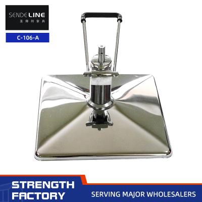 China Sleek And Durable Barber Chair Support Lift Adjustment In Plating Color for sale