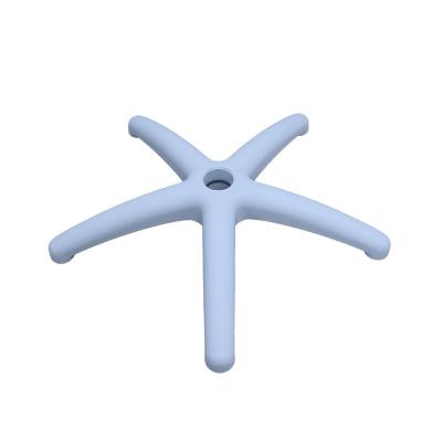 China Office chair accessories white Plastic 800KG test Office Chair Swivel Base with Lumbar Support and Casters for sale