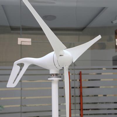 Chine petite usine horizontale d'énergie éolienne de la turbine de vent de l'axe 0.8kW horizontal 24V 48Volt 1000W à vendre