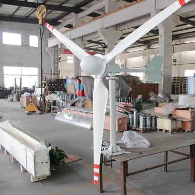 China Gerador de turbina eólica horizontal 3KW do estilo moderno 5KW 48V 96V 220V para o uso da casa à venda