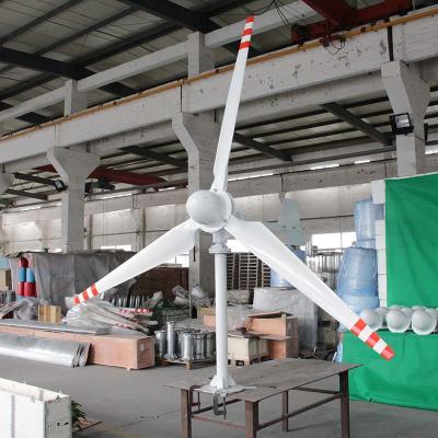 China 2KW 3KW Horizontal Wind Turbine 48V 96V 220V Horizontal Blade Wind Turbine for sale