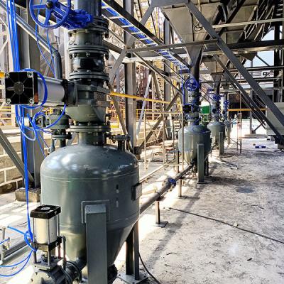 China Pneumatic Conveying System Dense Phase Conveying Silo Pump Low Speed for sale