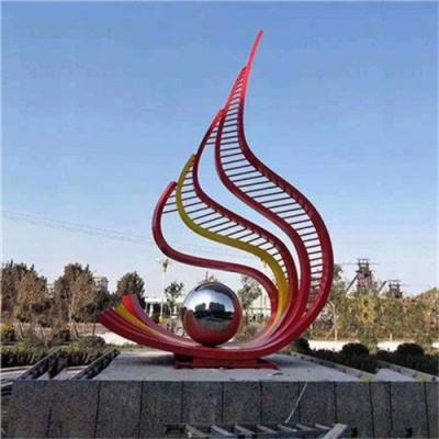 China Modern Art Corten Stainless Steel Abstract Outdoor Sculpture Customized Sized for sale