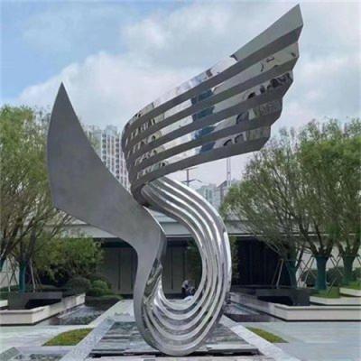 China Escultura contemporânea lustrada do jardim de aço inoxidável para a decoração da cidade à venda