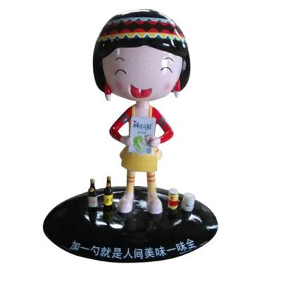 China Brand Image Custom Fiberglass Sculptures Indoor Decorative Doll Toy Figurine for sale