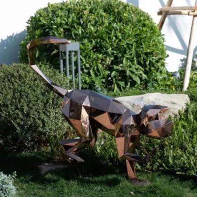 China Lawn Garden Animal Sculptures Metal Geometry Bronze Monkey Sculpture for sale