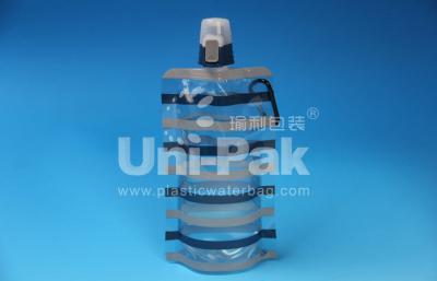 China Colorful Printing Spouted Plastic Water Bag Flexible Water Pouch for Travel Drinking for sale