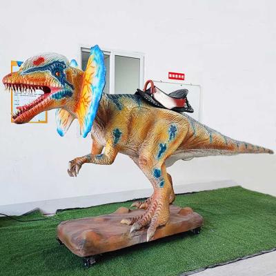 China Paseo eléctrico del dinosaurio del parque de atracciones en el paseo con pilas 80KG en dinosaurio en venta