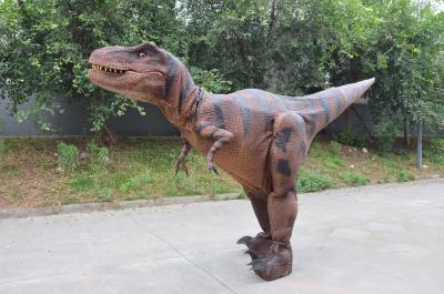 China Interactive Real Dinosaur Costume Entertainment Park Lifelike Dinosaur Costume for sale