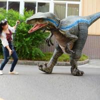 Quality Imaginative Play Animatronic Raptor Costume Dinosaur T Rex Costume Suit for sale