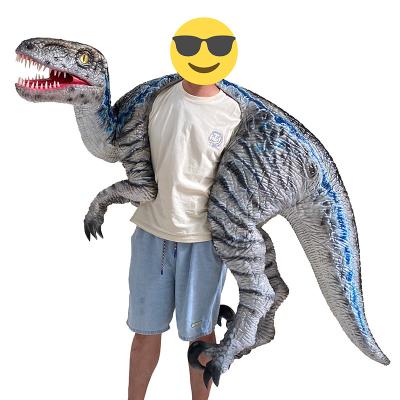 China Customized Size Dinosaur Shoulder Puppet Jurassic Park T Rex Hand Puppet for sale