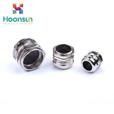 China Large Range Brass Cable Gland Nickel Plating Waterproof M Series for sale