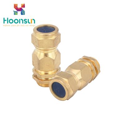 China Reliability / Safety Explosion Proof Cable Gland With Nickel Plated Brass for sale