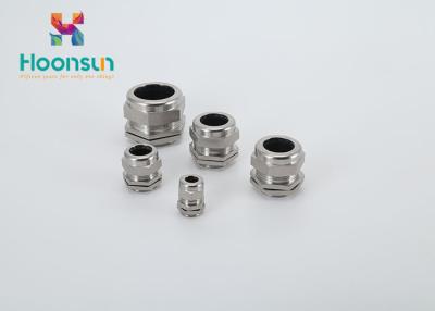 China M8 - M120 Metal Cable Gland Resist Salt Nickel Plated Brass With Rubber Seal for sale