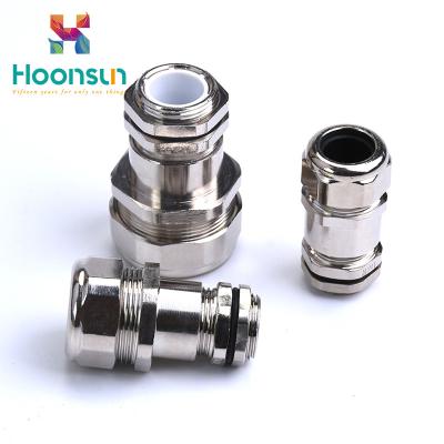 China Nickel Plated Metal Hose Fittings / Metallic M Cable Gland With Galvanized Steel for sale
