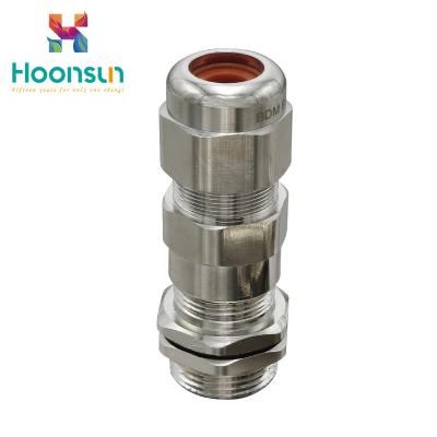 China Double Seal SS316L Armored Cable Gland Waterproof IP68 for sale