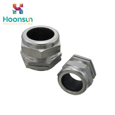 China IP68 Cable Connector Stainless Steel Cable Gland , CE Metal Cable Gland for sale