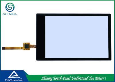 China Small Capacitive LCD Touch Screen Panel USB Black Frame Anti Glare Glass for sale