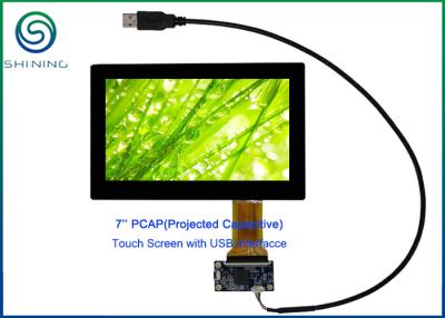 China 7 Inch Capacitive Touch Screen Cover Glass 1.1mm To ITO Sensor Glass 0.7mm For Touch Devices for sale