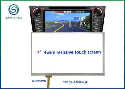 China 6.8” Viewing Area 4 Wire Resistive LCD Touch Panel With ITO Glass To ITO Film Structure for sale