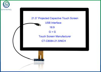 China 21,5 polegadas de tela táctil capacitivo do 16:9 com relação de USB, tipo controlador da ESPIGA de ILITEK 2302 à venda