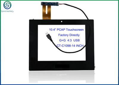 China 10,4 pulgadas USB proyectaron la pantalla táctil capacitiva con el regulador para el dispositivo industrial del tacto en venta