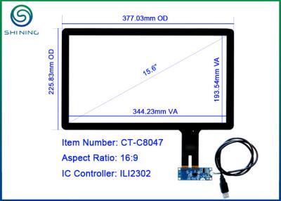 中国 15.6の」カバー レンズ+センサーILI2302 ICが付いているPOSコンピュータ タッチ画面 販売のため