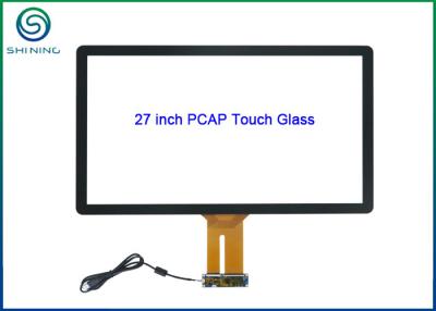China 27 Inch PCAP Touch Glass Kit with USB Controller For Capacitive Touch Monitors for sale