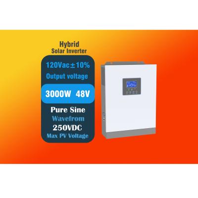 China IXCEED 3K-LV Hybrid Solar Inverter With 80V~250V PV Input  120Vac Output for sale