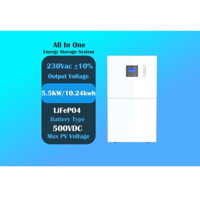 China 5.5KS10 All In One Energy Storage System Wall Mounted 5.5KW Hybrid Solar Inverter for sale