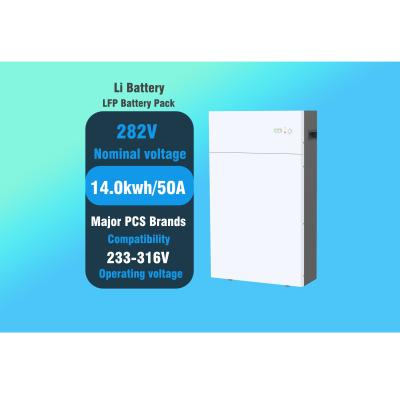 China Bateria de armazenamento de energia de alta tensão LiFePO4 282 V com segurança confiável à venda