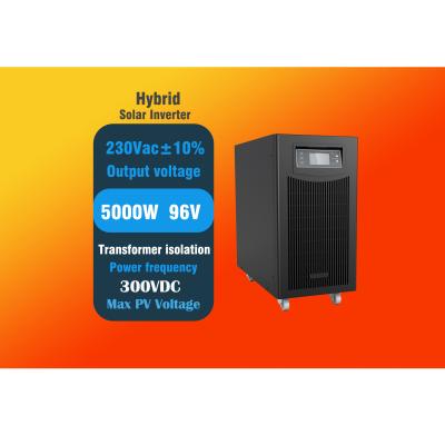 China 220Vac Off Grid Hybrid Inverter With Power Transformer Isolation 5KW for sale