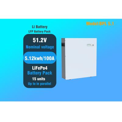 China 51.2v Lifepo4 batterij voor zonne-opslag Te koop