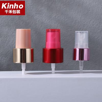 China Beautiful Color 18/410 20/410 24/410 Aluminum Closure Smooth Ribbed Fine Mist Spray K601-8 for sale