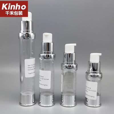 China 10-30ml airless lotion bottle Empty UV Coating Airless Bottle Slim vacuum Makeup Pump Bottle for sale