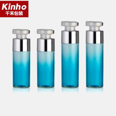 China 25-50ml Airless Pump Container PMMA Left Right Lock Double Wall 30ml Dispenser Bottles for sale