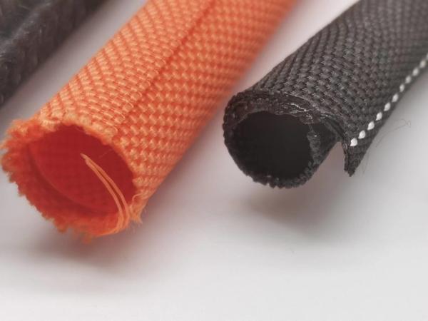 Quality Good Scalability PET Wrap Around Braided Cable Sleeving Self Extinguish for sale